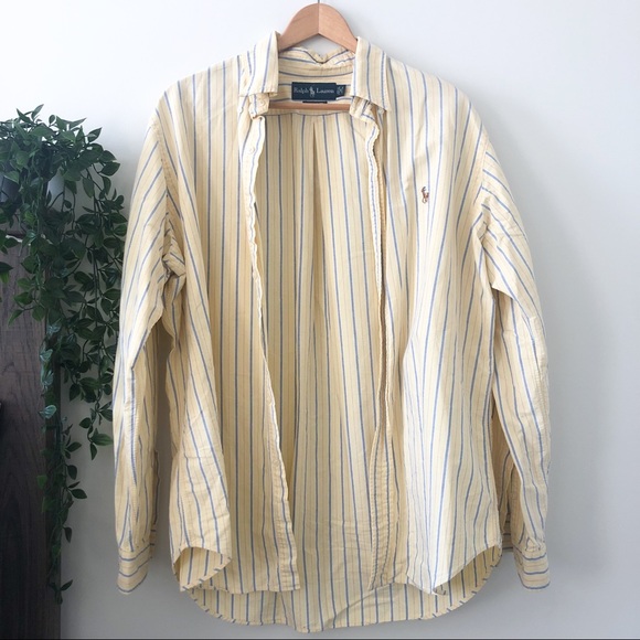 Ralph Lauren Other - ❌SOLD❌ Ralph Lauren Yellow Striped Button Down